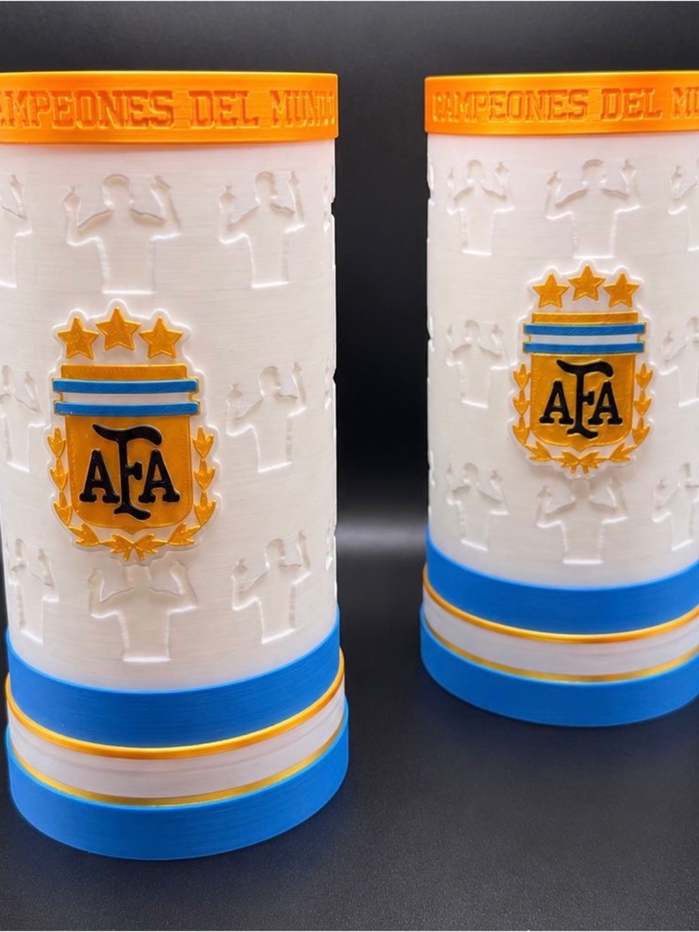 White and Blue AFA Crest Decorative Vase – Home Accents